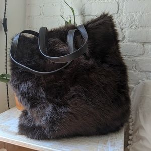 Fuzzy tote